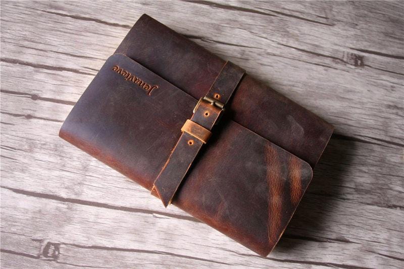 Leather Alternative Wedding Guest Book Album