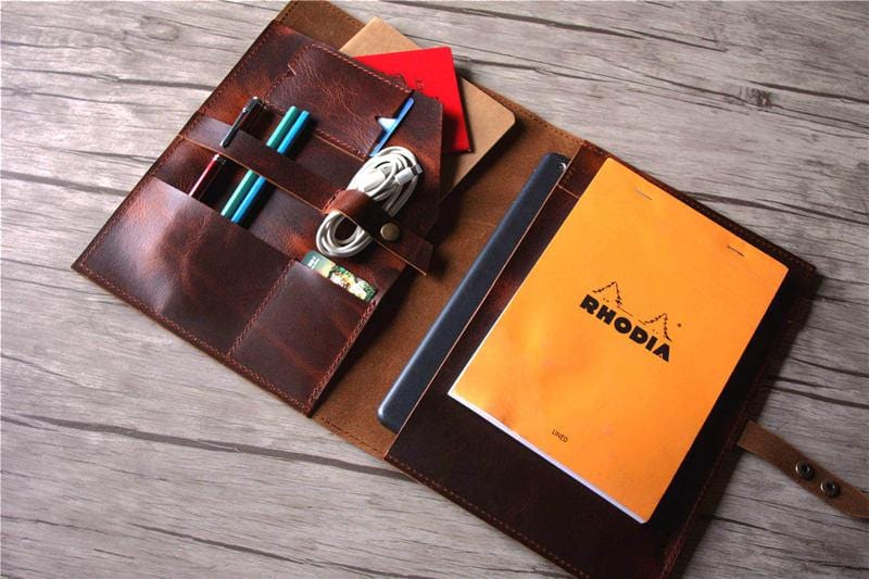 Personalized Leather iPad Air Sleeve Case