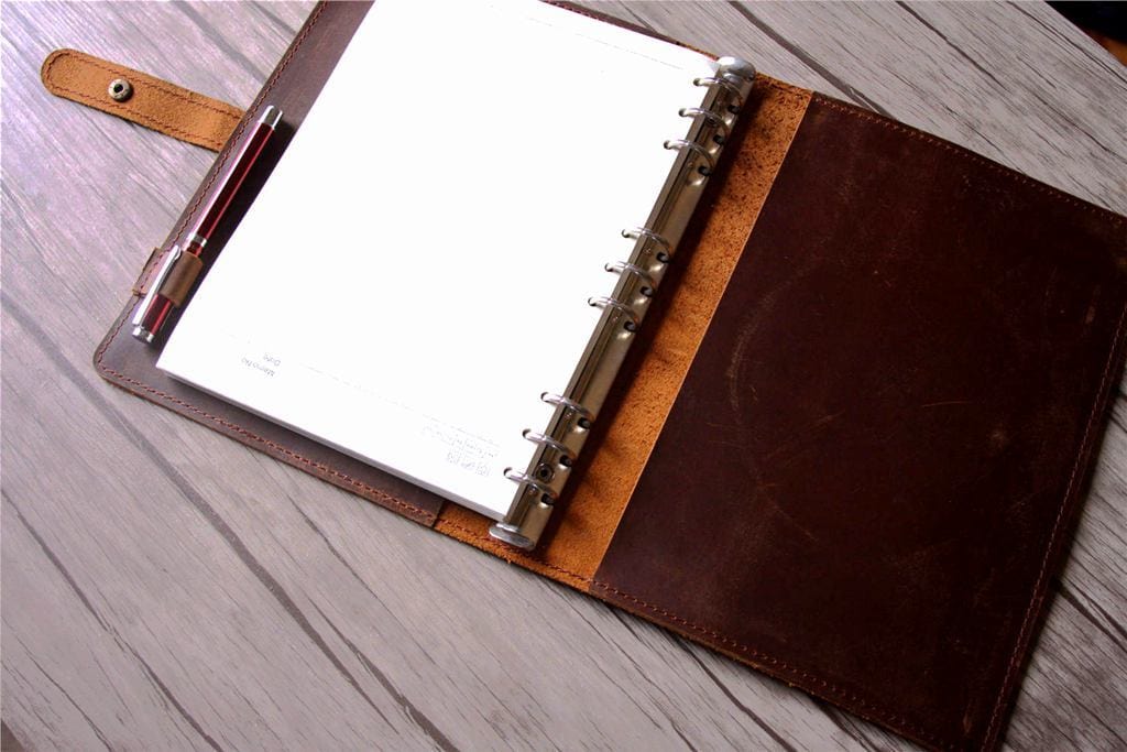 Leather Custom Daily Planner Journal
