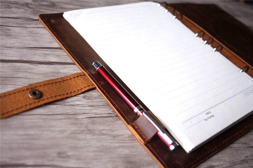 Leather Custom Daily Planner Journal