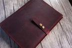 A4 Leather Ring Binder Portfolio Folder