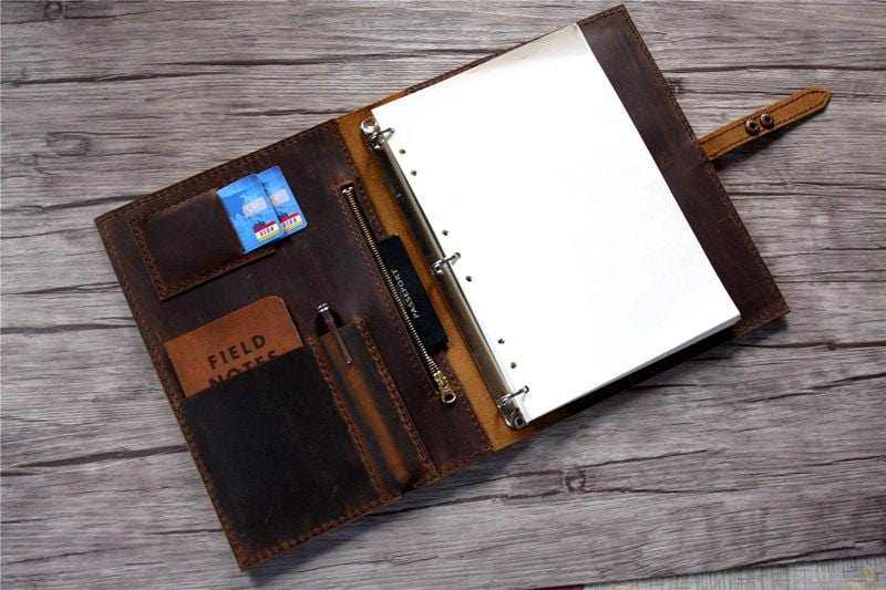 Personalized Leather Portfolio Binder