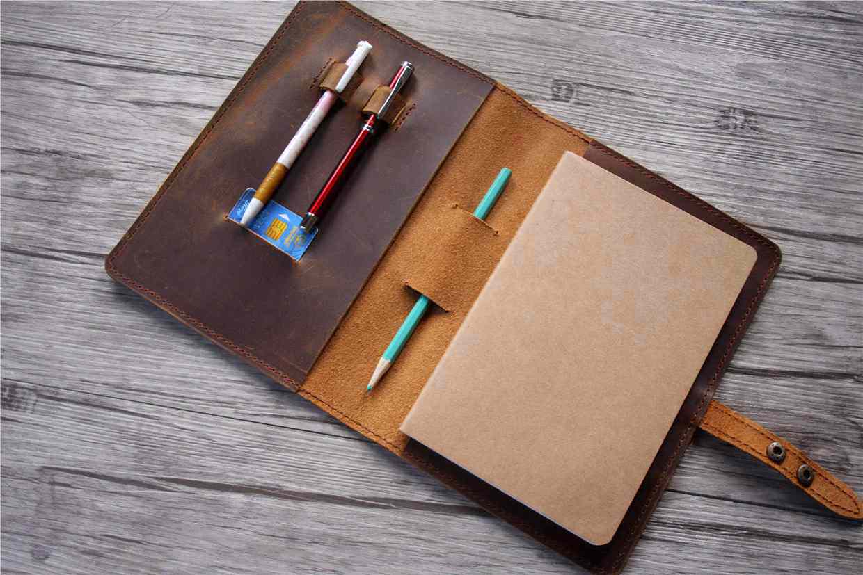 Refillable B5 Leather Cover Sketchbook