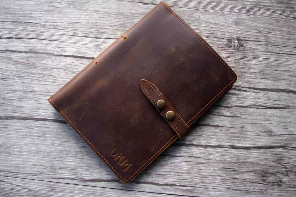 Custom A5 Leather Drawing Journal Cover