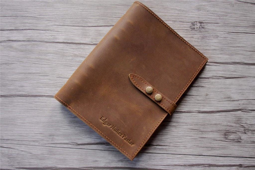 Leather Day Binder Planner Cover