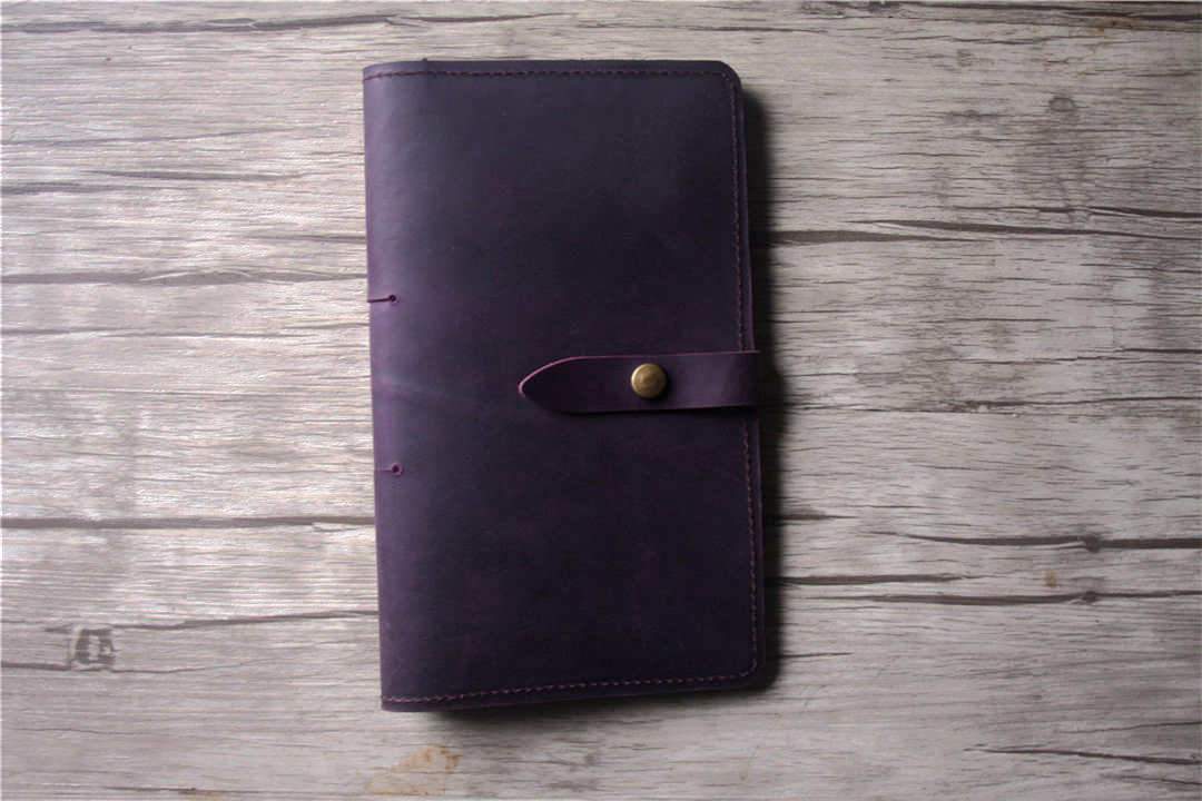 Leather Personalized Travel Journal Notebook