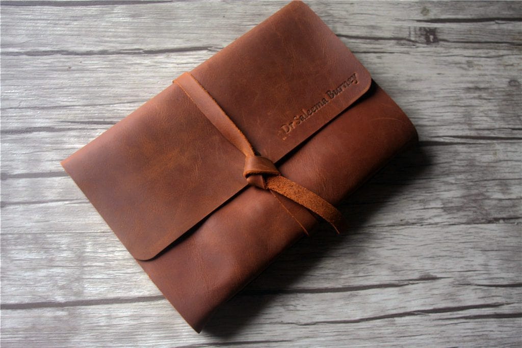 Custom Leather High School Memory Book Album