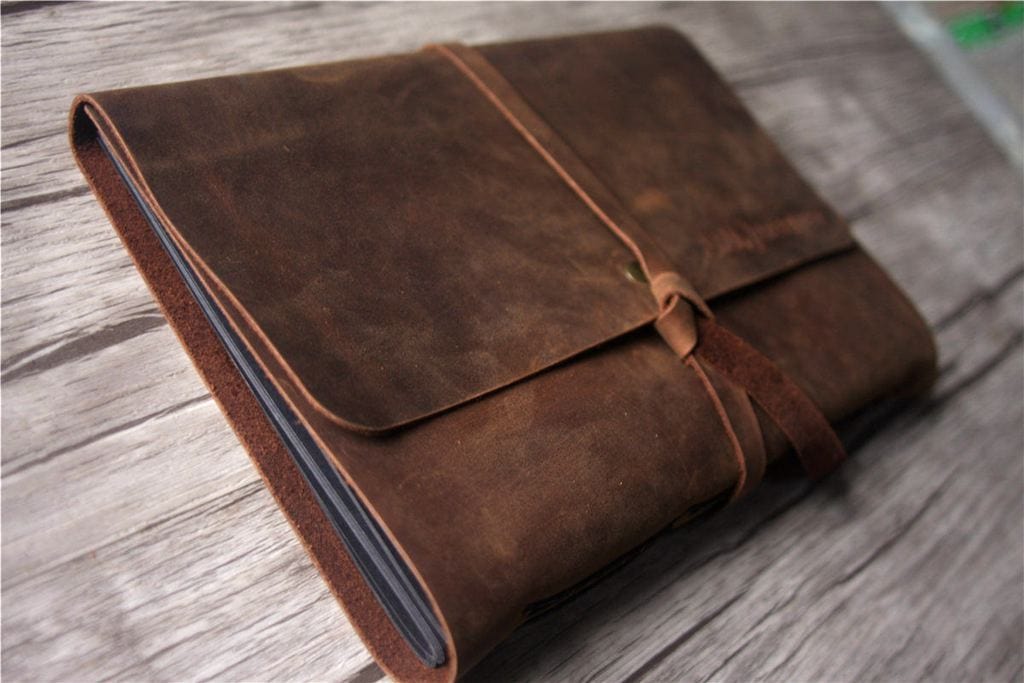 Personalized Leather Bridal Memory Book Photo Album