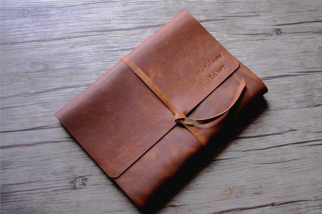 Personalized Leather Grandmother Memory Book Photo Album