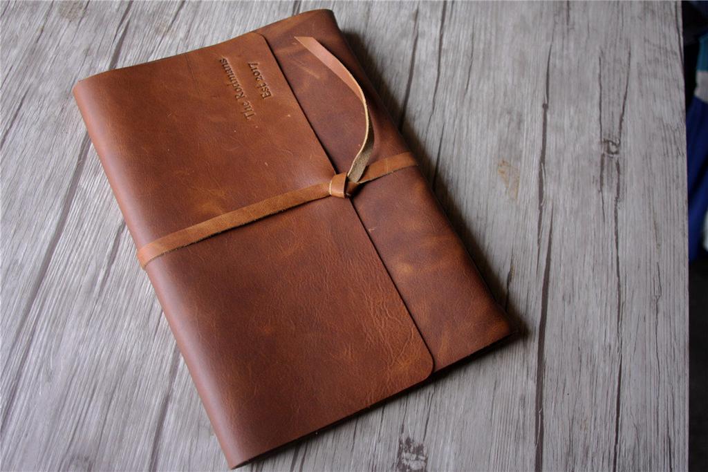 Personalized Leather Grandmother Memory Book Photo Album