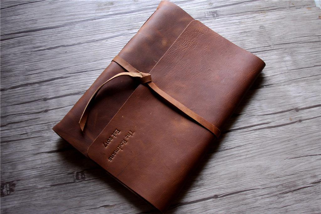 Personalized Leather Grandmother Memory Book Photo Album