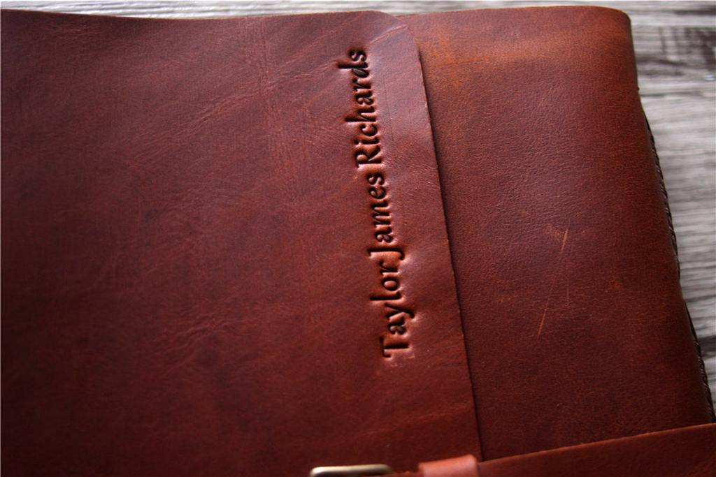 Personalized Leather Retirement Memory Book Photo Album