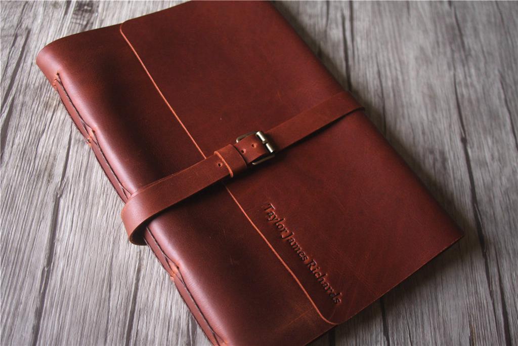 Personalized Leather Retirement Memory Book Photo Album