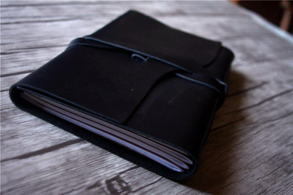 Leather Baby Shower Guest Book Ideas