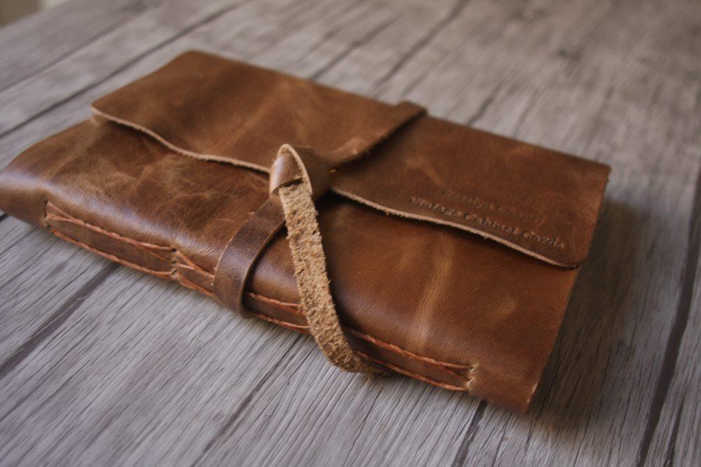 Engraved Genuine Leather Sketchbook