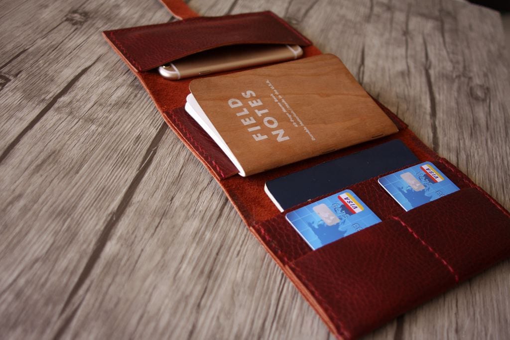 Personalized Leather Passport Cover Case