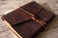 Vintage Leather Personalized Grandparents Memory Book Photo Album