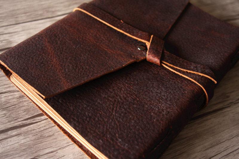 Personalized Leather Old School Photo Albums