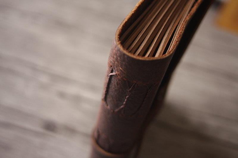 Vintage Leather Personalized Grandparents Memory Book Photo Album