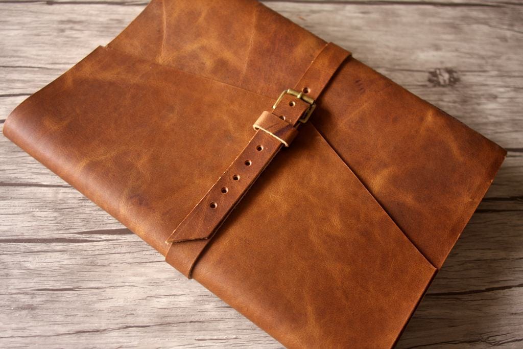 Leather Custom Picture Guest Book