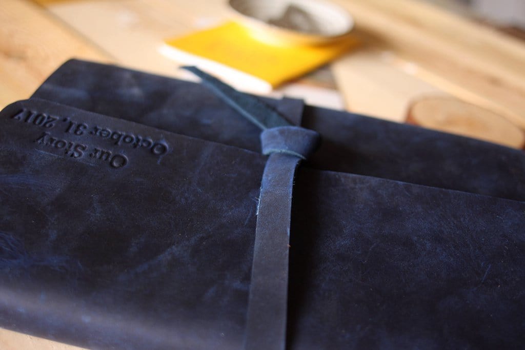 Personalized Leather Photo Album Guest Book