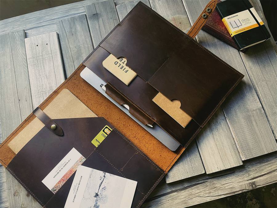Designer Macbook Pro 13-Inch Leather Sleeve Case