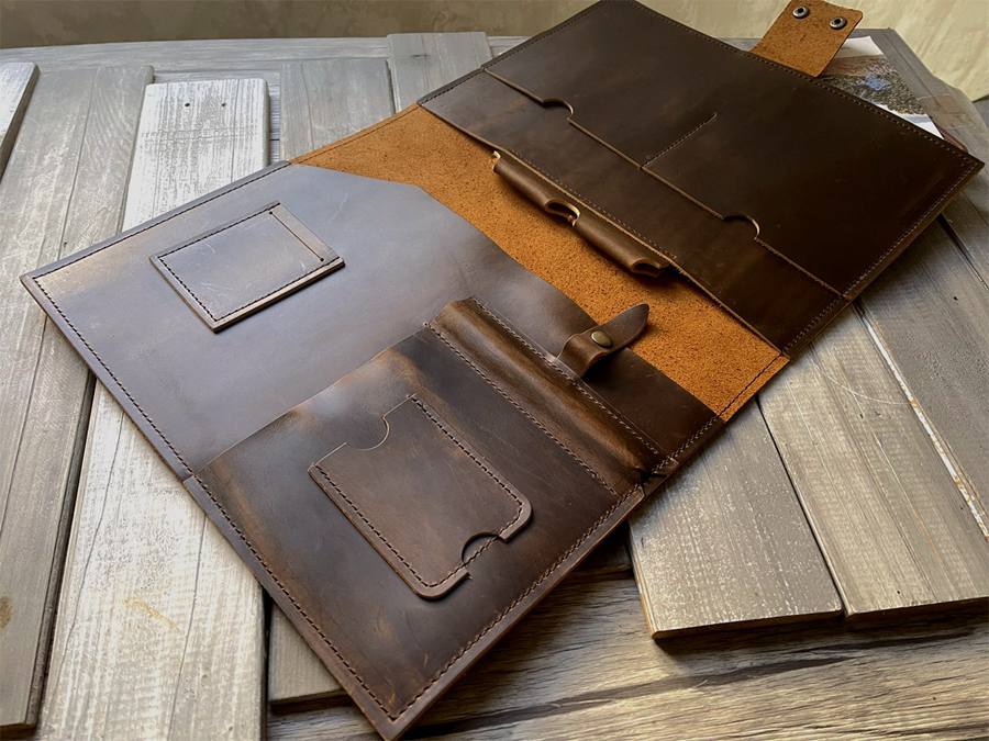 Personalized Leather Macbook 15 inch Cover Sleeve