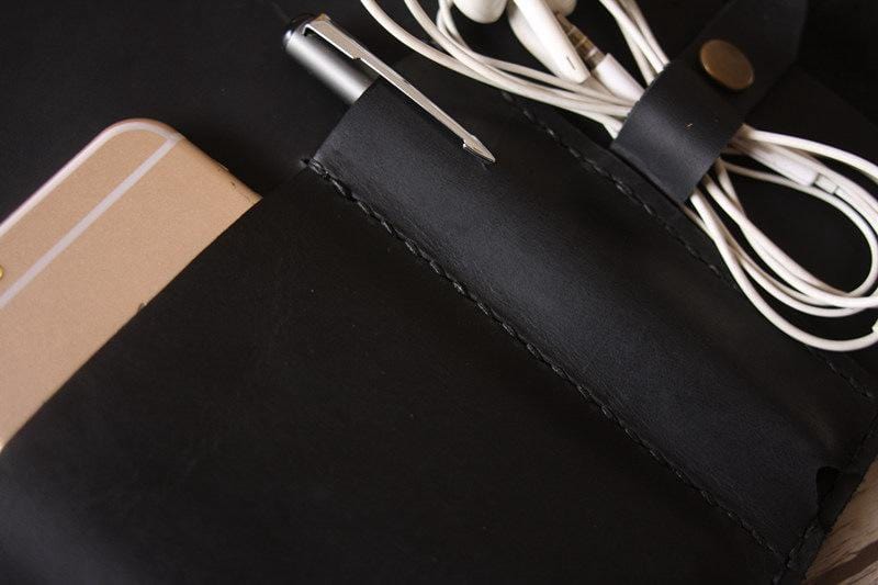 Engraved Leather Surface Laptop Cover Case