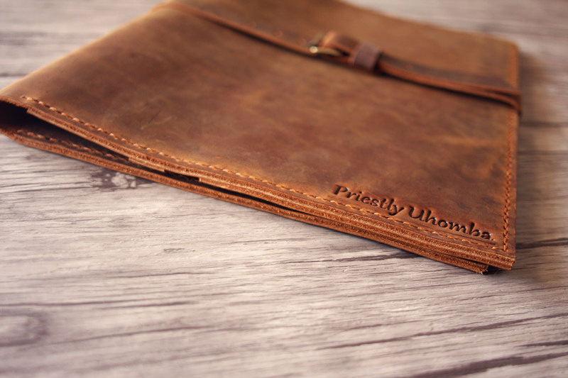 Personalized Leather iPad Pro 12.9 Case Sleeve