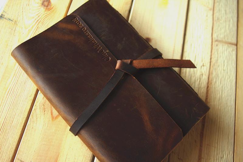 Custom Leather Creative Guest Photo Book