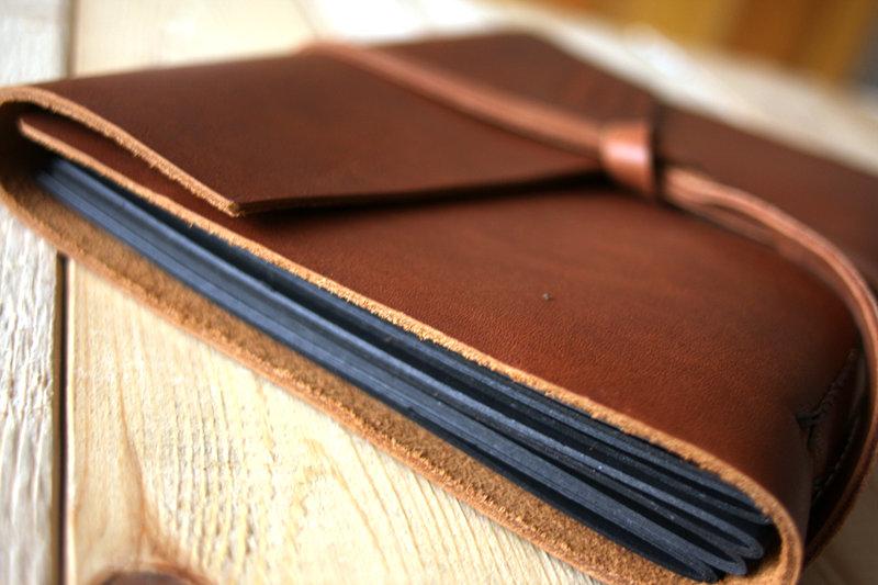 Custom Embossed Leather Bound Album Book