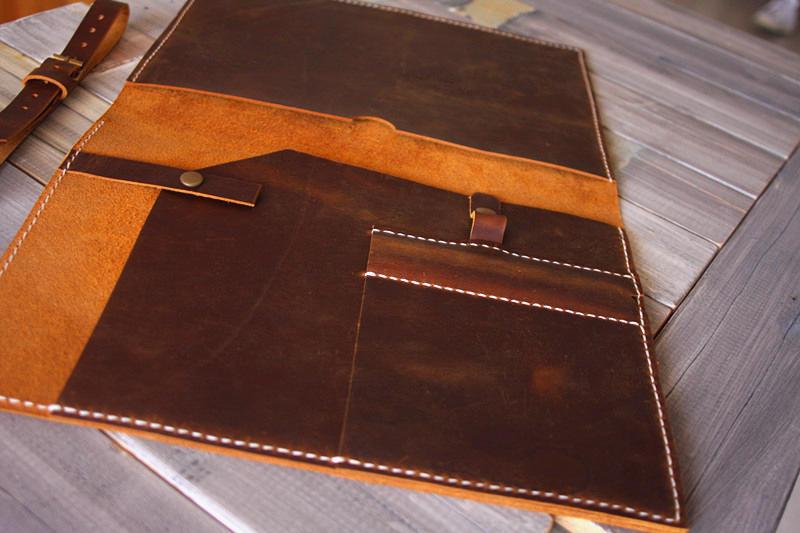Custom Leather Macbook Air Laptop Cover Sleeve