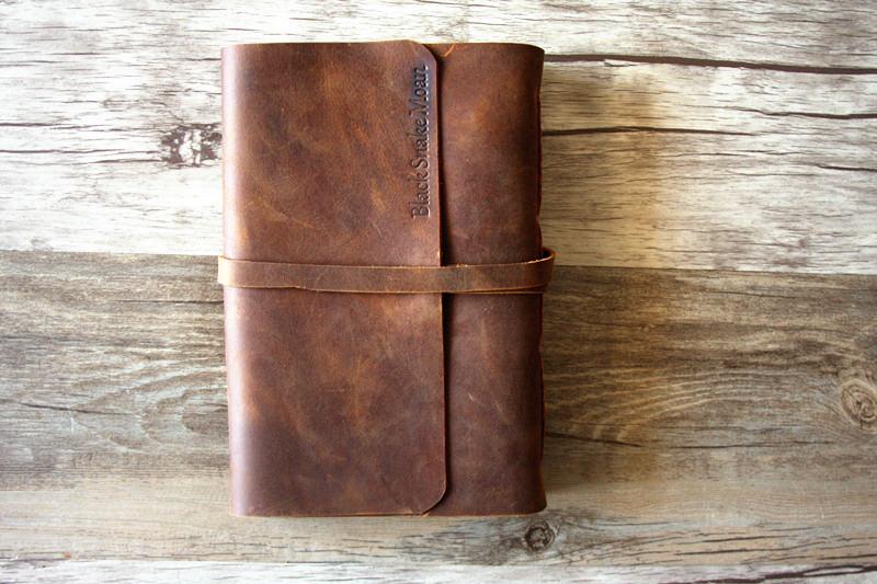 Vintage Leather Writing Notebook