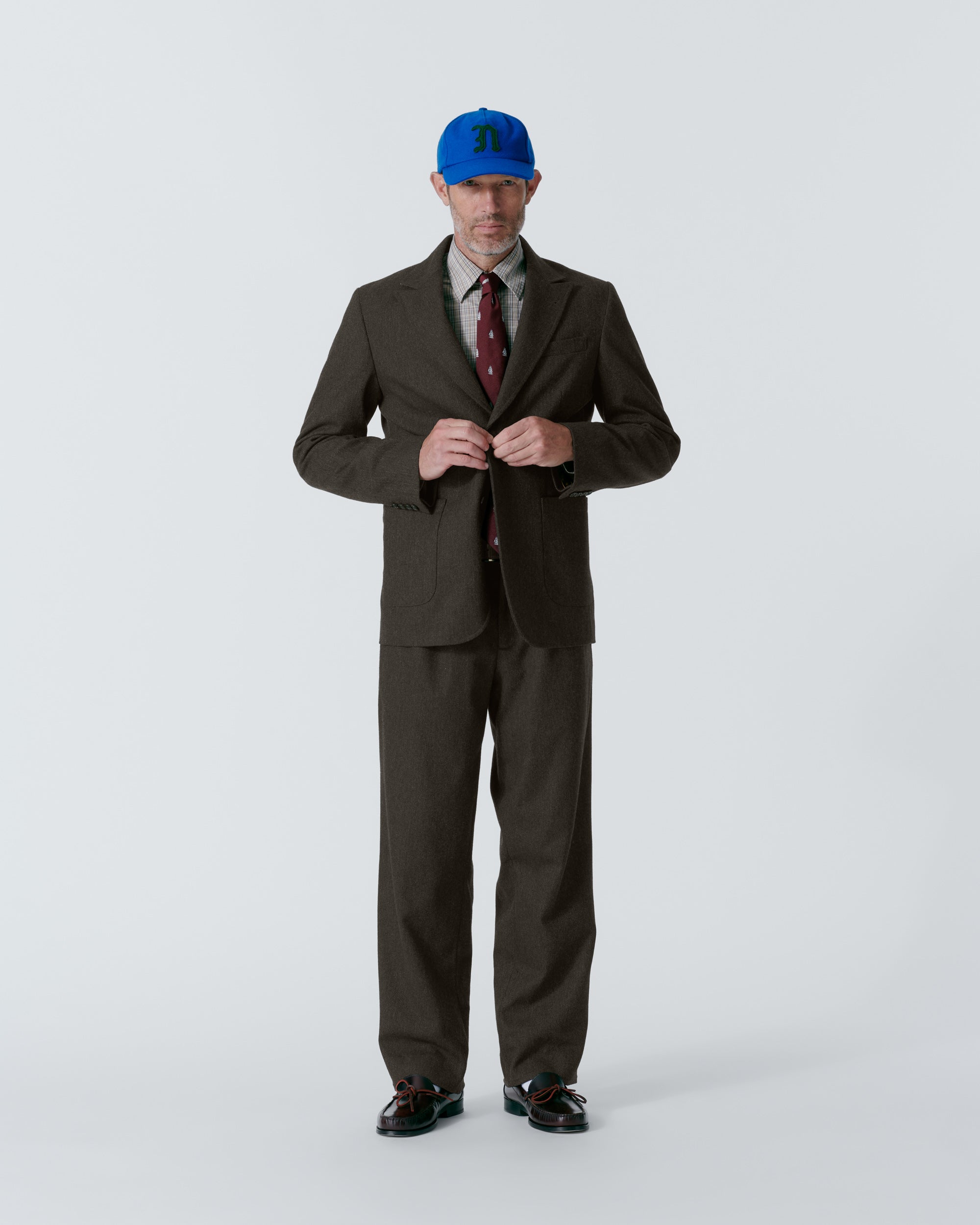 Peak Lapel Single-Breasted Jacket