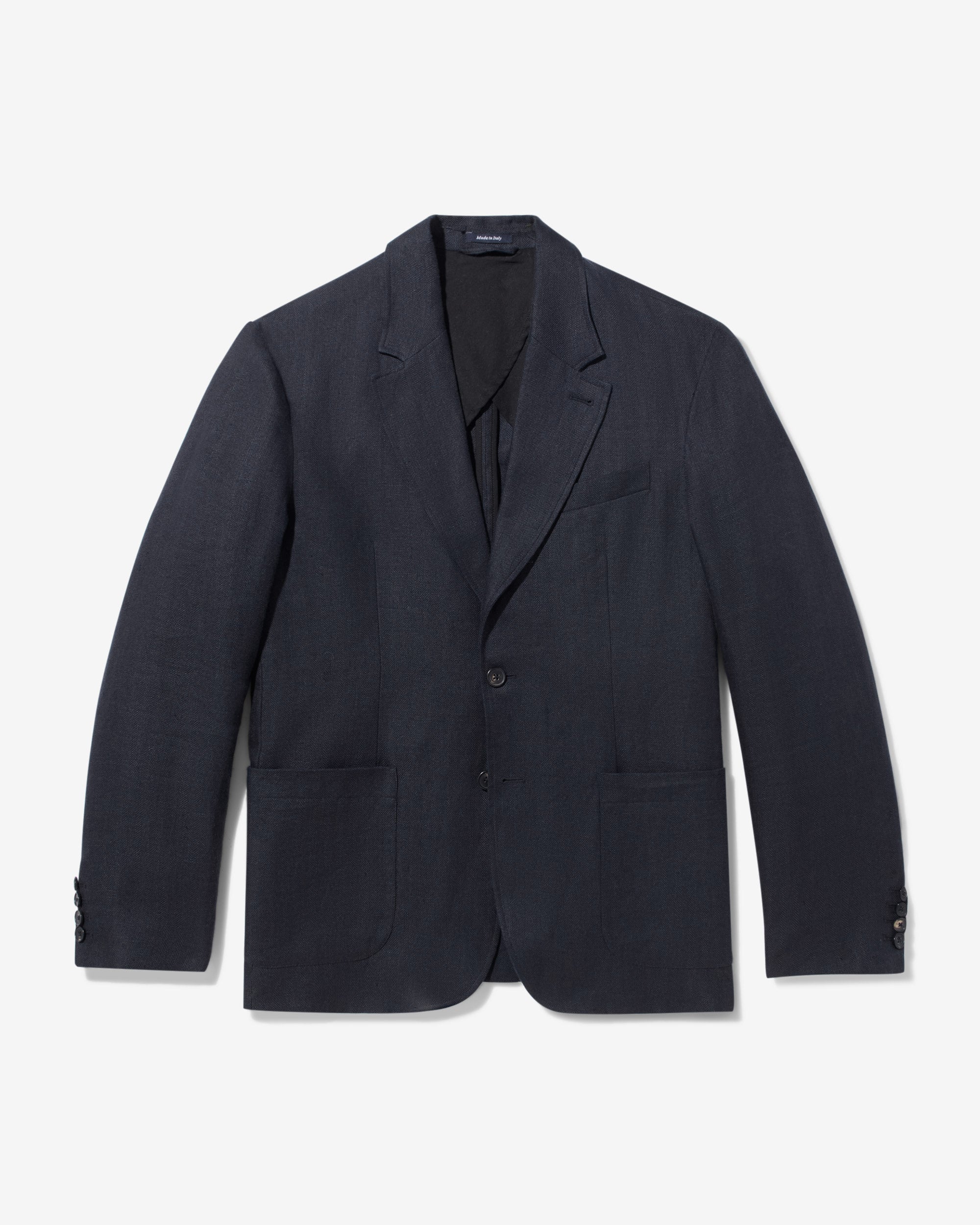 Herringbone Linen Sack Jacket