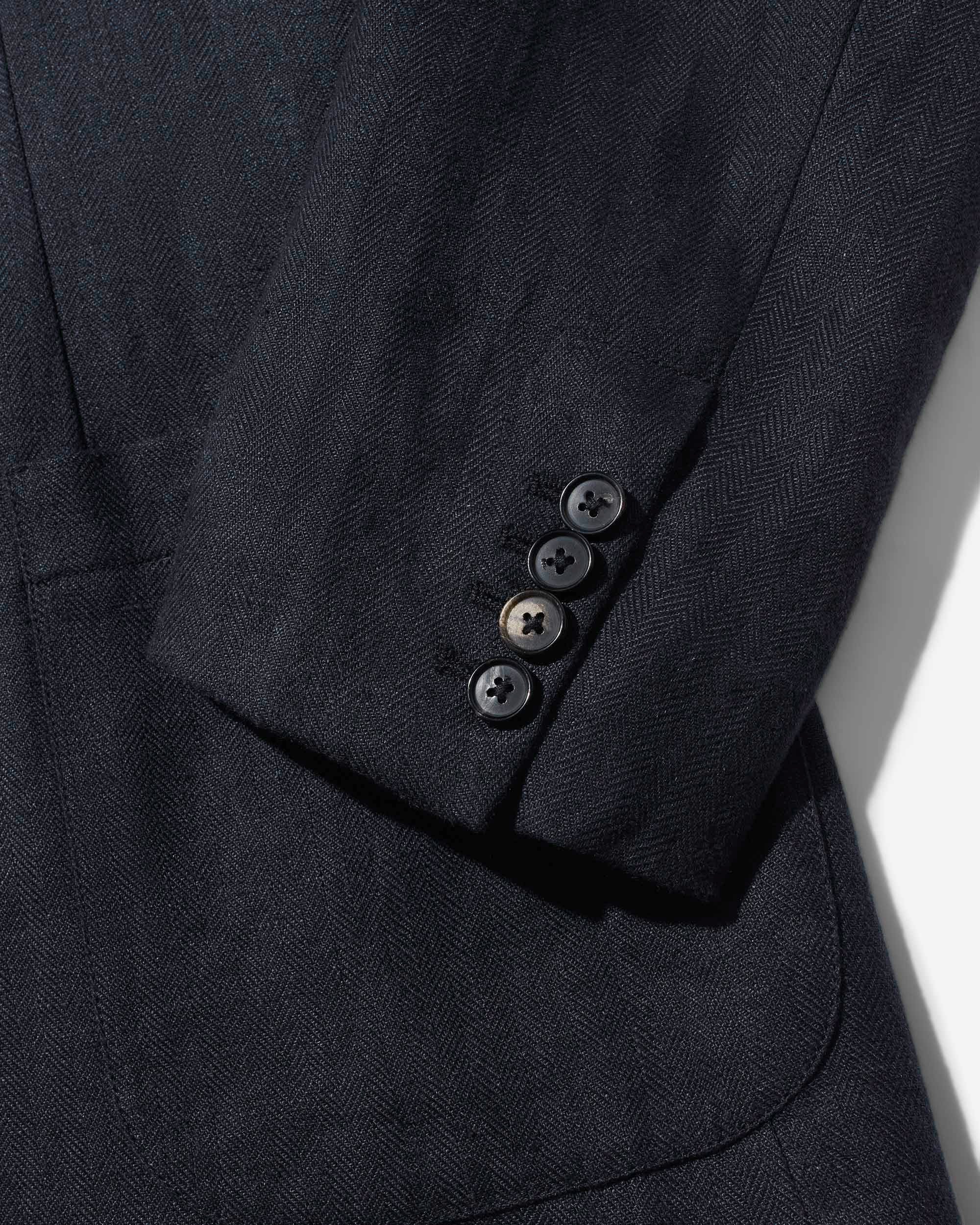 Herringbone Linen Sack Jacket