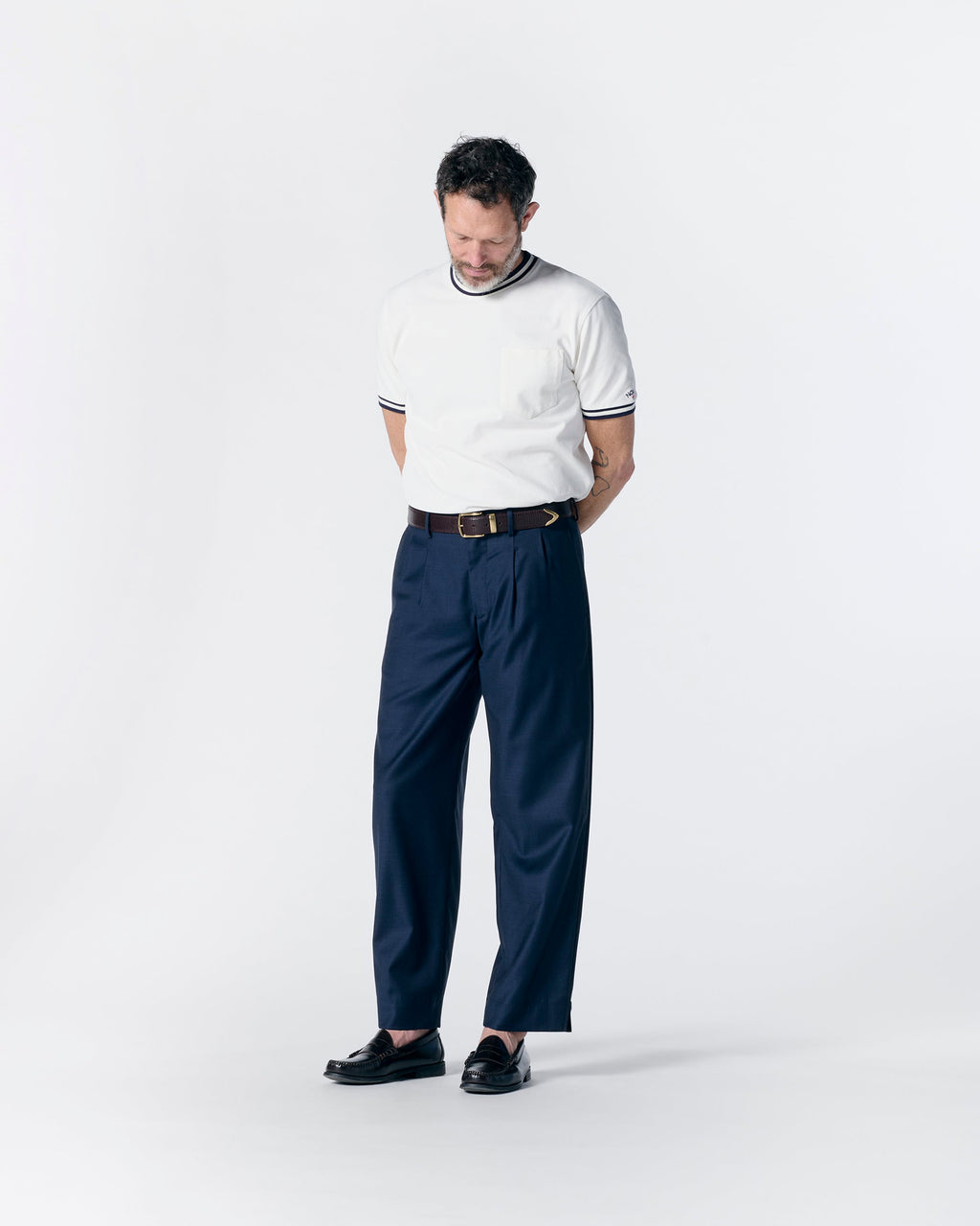 Double-Pleat Split Pant