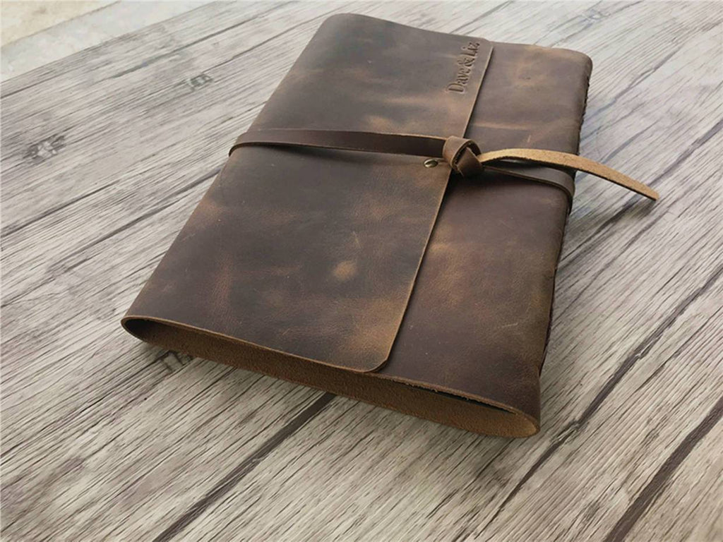 Personalized Leather Large Wedding Photo Albums