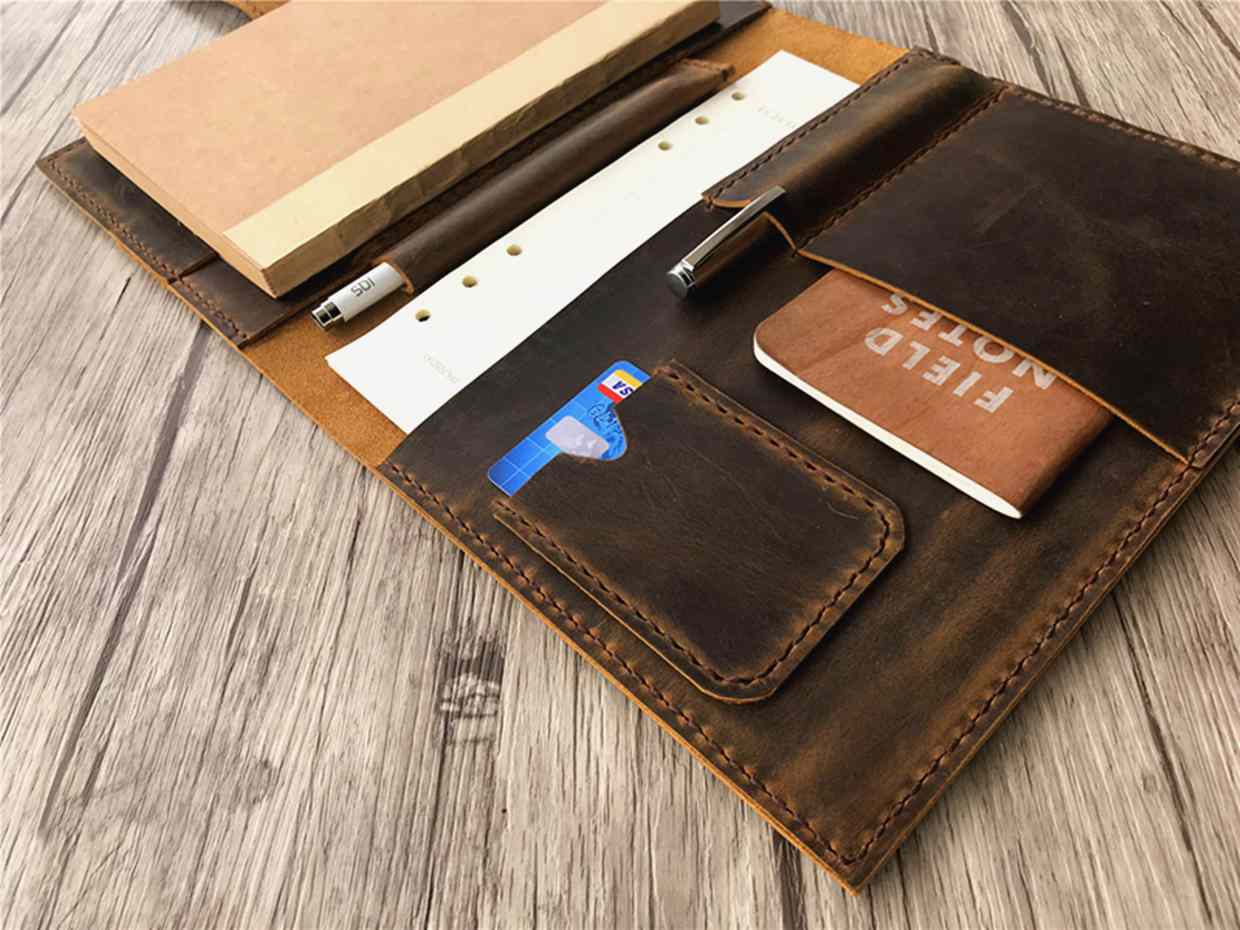 Rustic Leather Journal Personalized Notebook Cover