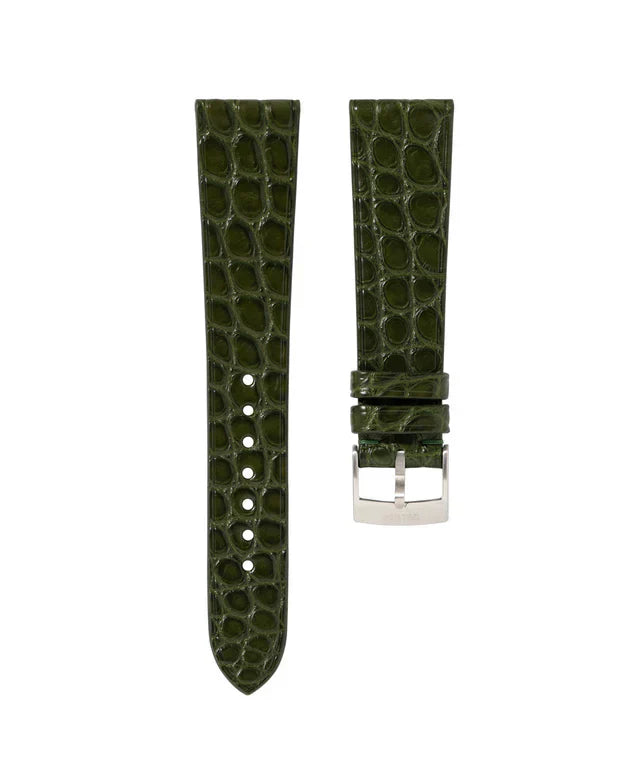 Matte Mahogany Alligator Flank Stitchless Strap