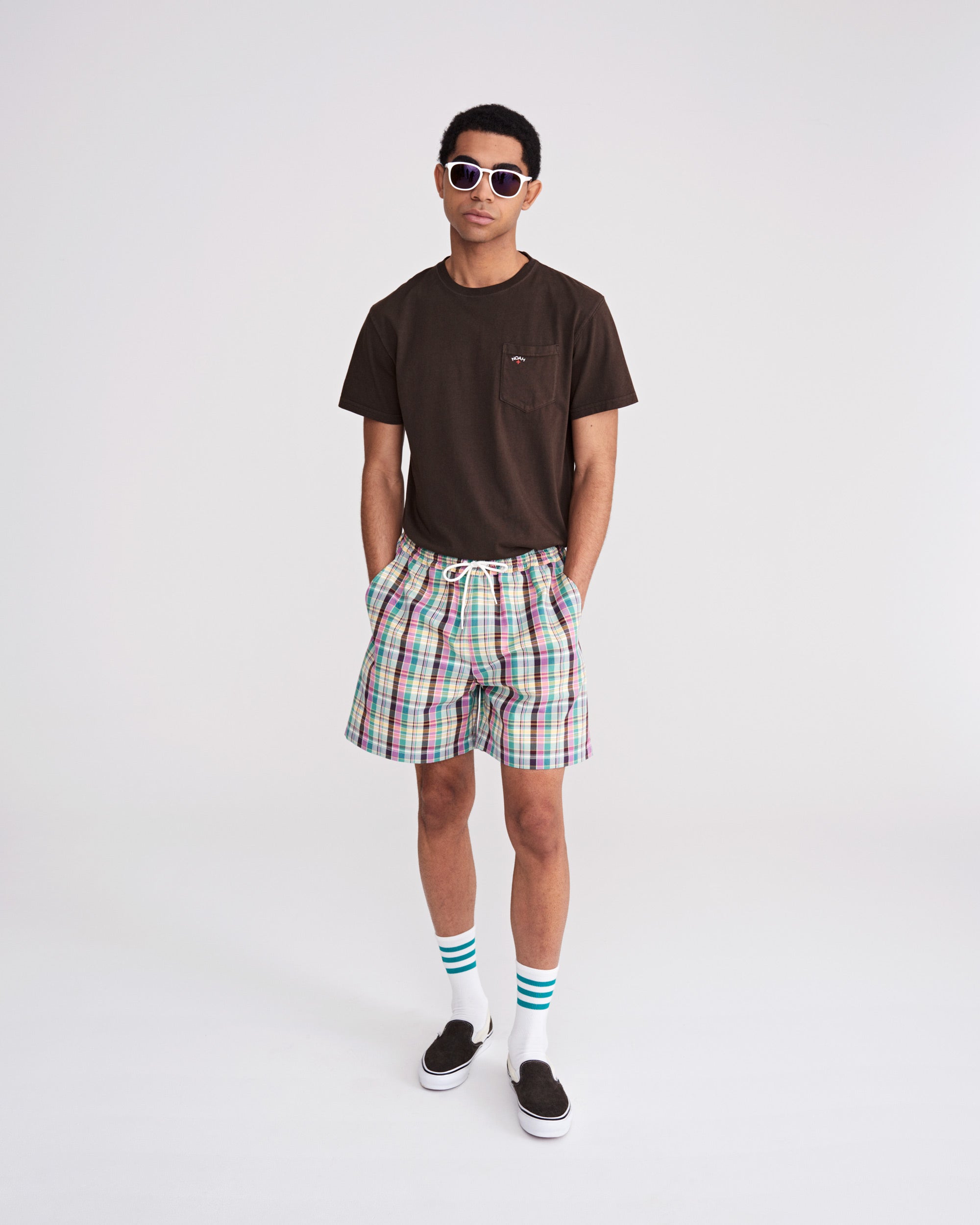 Madras Drawstring Shorts