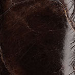 Bracelet en cuir fait main Durbuy Ostrich Leg - Couleur chocolat brillant
