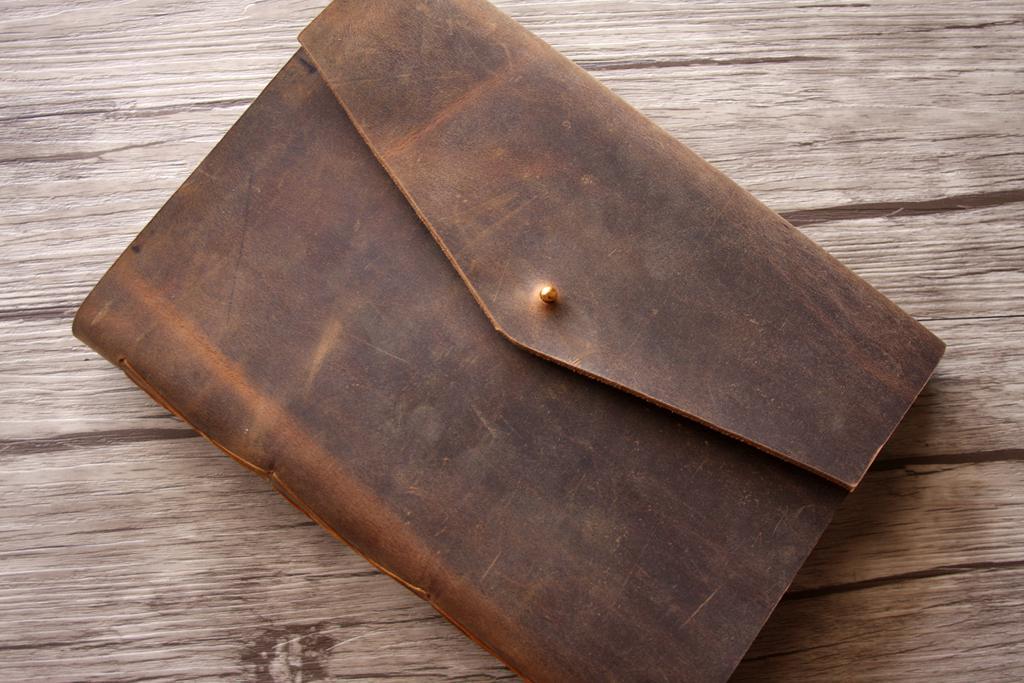 Leather Rustic Birthday Guest Book Photo Album