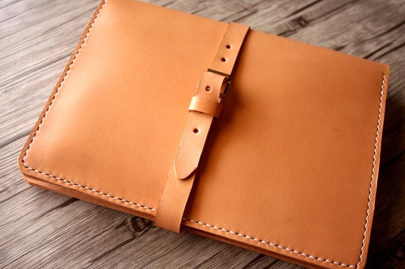 Personalized Italian Leather Ring Binder Portfolio