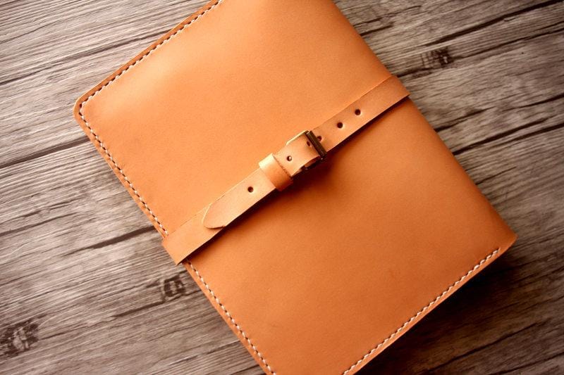 Personalized Italian Leather Ring Binder Portfolio