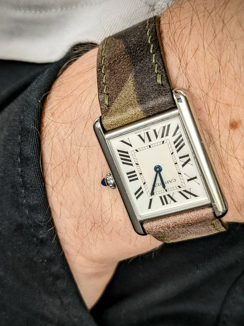 Calfskin Watch Strap - Light Camo
