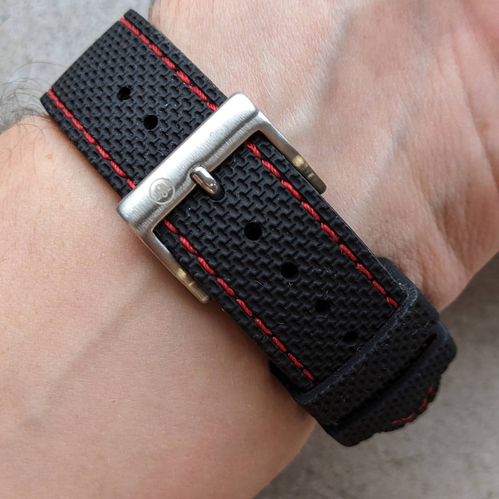 Textured & Stitched Rubber Straps