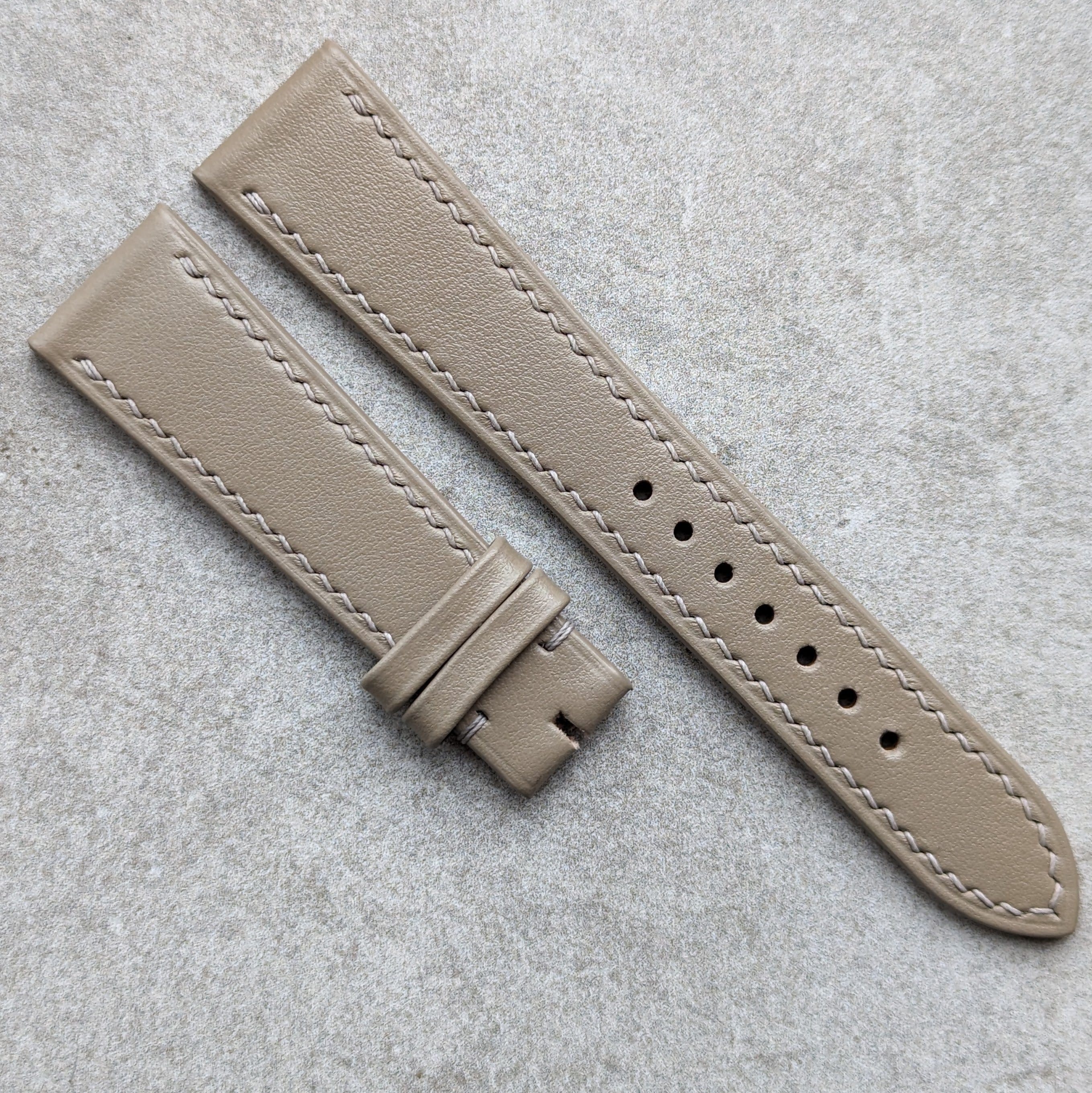 Smooth Calfskin Watch Strap - Oatmeal