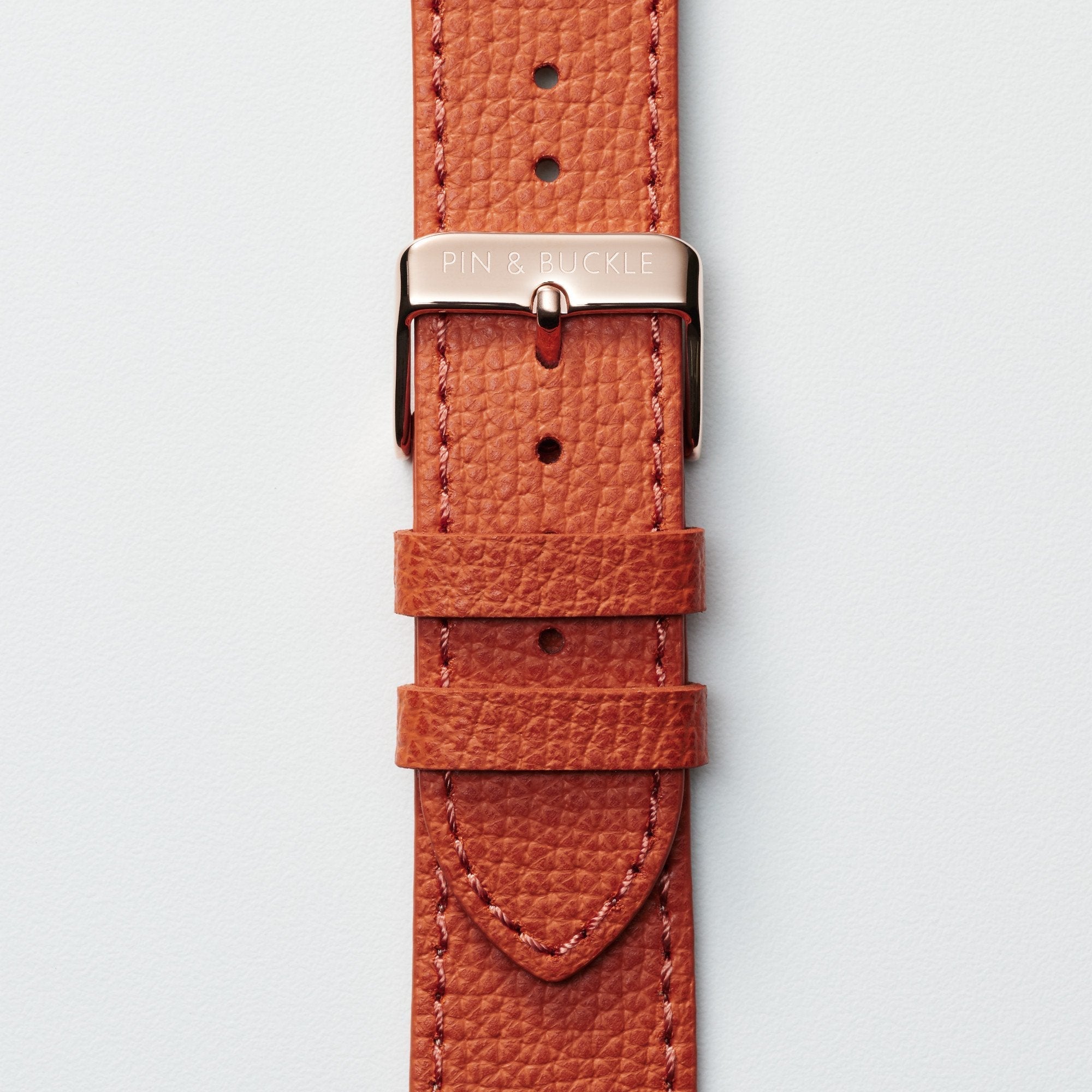 Epsom Lederarmband für Apple Watch - Elegantes Royal Orange Design