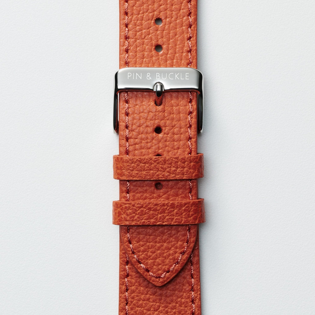 Epsom Lederarmband für Apple Watch - Elegantes Royal Orange Design